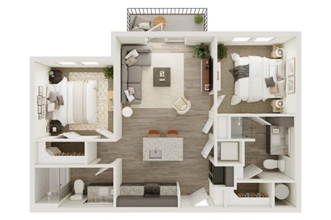 Lenox Katy Crossing B1 Floor Plan